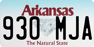 AR license plate 930MJA