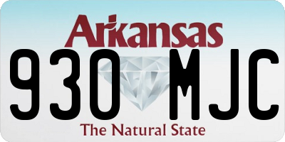 AR license plate 930MJC