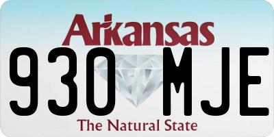 AR license plate 930MJE