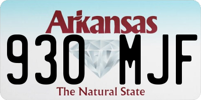 AR license plate 930MJF