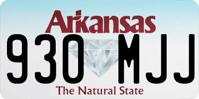AR license plate 930MJJ