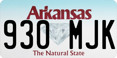AR license plate 930MJK
