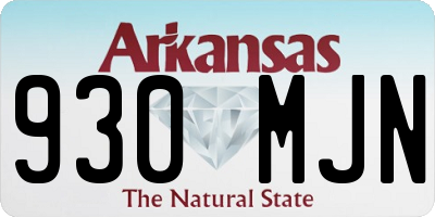 AR license plate 930MJN