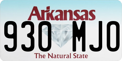 AR license plate 930MJO