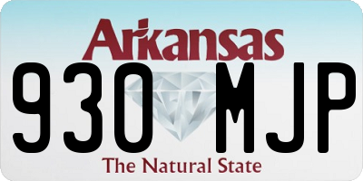 AR license plate 930MJP