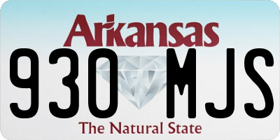 AR license plate 930MJS