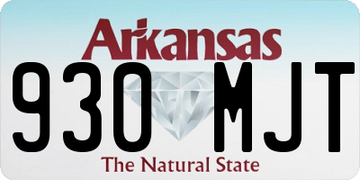 AR license plate 930MJT