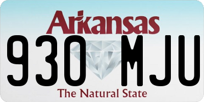 AR license plate 930MJU