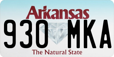 AR license plate 930MKA