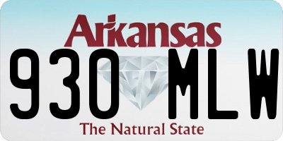 AR license plate 930MLW