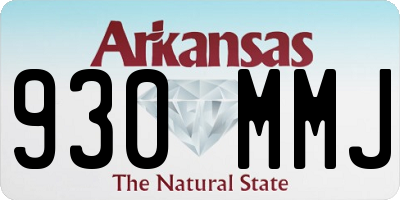 AR license plate 930MMJ