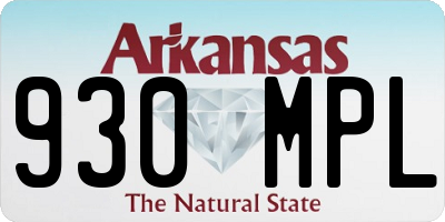 AR license plate 930MPL