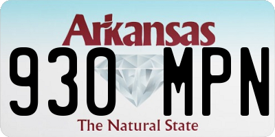 AR license plate 930MPN