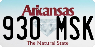 AR license plate 930MSK
