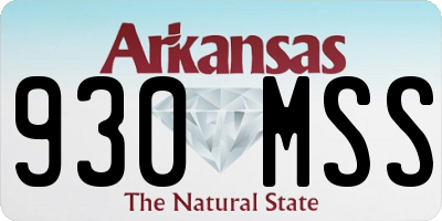 AR license plate 930MSS