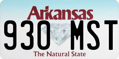 AR license plate 930MST