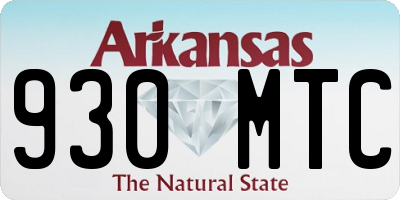 AR license plate 930MTC
