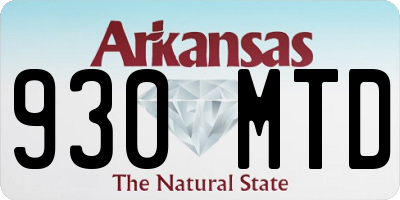 AR license plate 930MTD