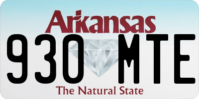 AR license plate 930MTE