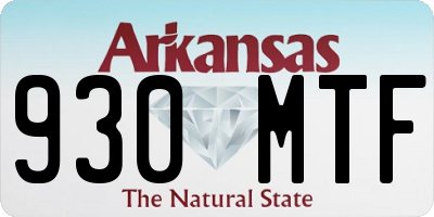 AR license plate 930MTF