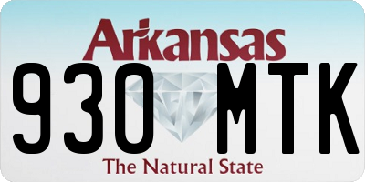 AR license plate 930MTK