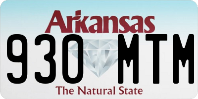 AR license plate 930MTM