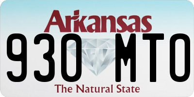 AR license plate 930MTO