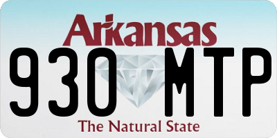 AR license plate 930MTP