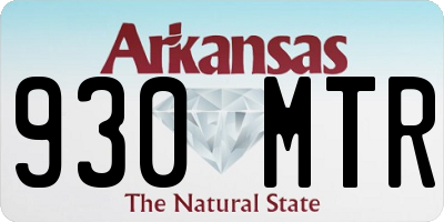 AR license plate 930MTR