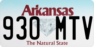 AR license plate 930MTV