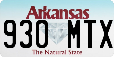 AR license plate 930MTX