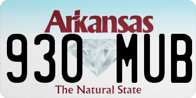 AR license plate 930MUB