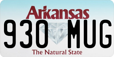 AR license plate 930MUG