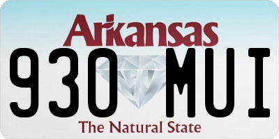 AR license plate 930MUI