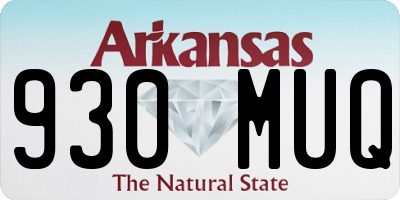 AR license plate 930MUQ