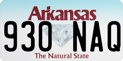 AR license plate 930NAQ
