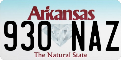 AR license plate 930NAZ