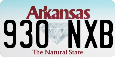 AR license plate 930NXB