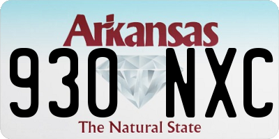 AR license plate 930NXC
