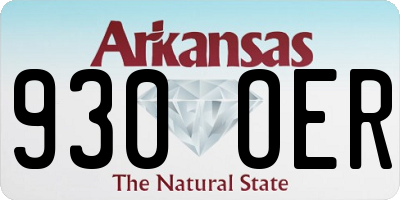 AR license plate 930OER