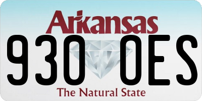 AR license plate 930OES