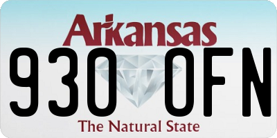 AR license plate 930OFN