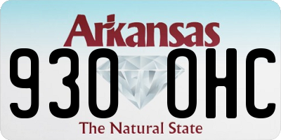 AR license plate 930OHC