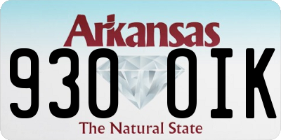 AR license plate 930OIK