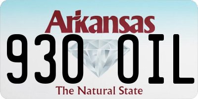 AR license plate 930OIL