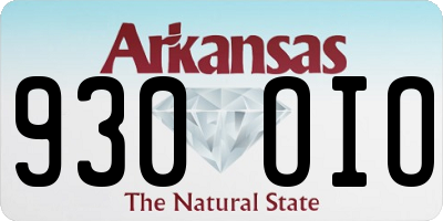AR license plate 930OIO