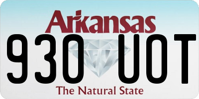 AR license plate 930UOT