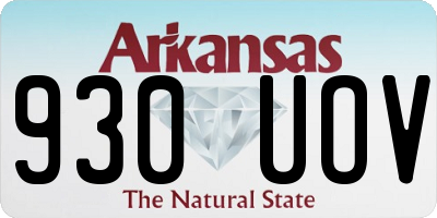 AR license plate 930UOV