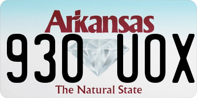 AR license plate 930UOX