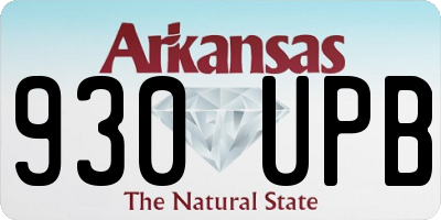 AR license plate 930UPB
